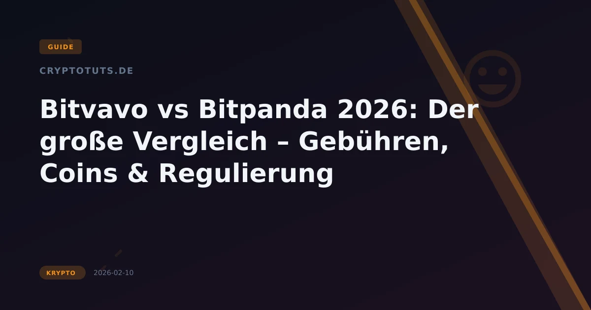 Bitvavo vs Bitpanda: Gebühren & Test 2026