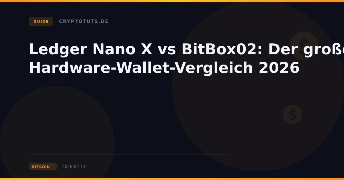 Ledger Nano X vs BitBox02 Test 2026